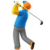 🏌️‍♂️ man golfing display on Apple